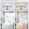 41h85viNm5L._AC_.jpg windphoto 1 Pack 20'' Black Low Profile and 1 Pack 20'' Ceiling Fans, Dimmable Modern Fan Light(3000K-6000K), 6 Speed, Reversible, Flush Mount Ceiling Fans with Lights for Bedroom