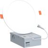 41m9A55ng1L._AC_SL1230_.jpg windphoto 6 Inch 6CCT LED Recessed Ceiling Light with Junction Box, 24 Pack | 2500K-5000K Recessed Light Fixtures, 1100LM High Brightness, Dimmable Downlight, 12W Eqv 110W, IC Rated, ETL