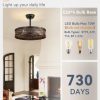 41mANy21GiL._AC_.jpg windphoto 20" Caged Farmhouse Victorian Ceiling Fan with Light, Black Gold | Downrod, Bladeless Enclosed Fandelier, 6 Speed, Quiet Powerful DC, Rustic,Vintage, Rustic, Small, Bedroom, Kitchen