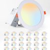 619U0VmLw3L._AC_SL1500_.jpg windphoto 6 Inch 6CCT LED Recessed Ceiling Light with Junction Box, 24 Pack | 2500K-5000K Recessed Light Fixtures, 1100LM High Brightness, Dimmable Downlight, 12W Eqv 110W, IC Rated, ETL