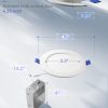 61UNJhhfOL._AC_SL1500_.jpg windphoto 4 Inch 5CCT Led Recessed Ceiling Light with Junction Box, 24 Pack | 2500K-5000K Recessed Light Fixtures, 1100LM High Brightness, Dimmable Downlight, 12W Eqv 110W, IC Rated, ETL