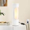 61hOk6op8PL._AC_SL1500_.jpg windphoto White Kosher Shabbos Table Lamp, T10 Bulb Included | Shabbat Light, Nightlight Function, 400LM Brightness, 4W Eqv 40W, Warm Light, Living Room, Bedroom, Home Decor