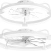 61kD-nYx9tL._AC_SL1500_.jpg windphoto 20 Inch and 24 Inch Ceiling Fans with Lights and Remote, 3000-6000K Dimmable Modern Flush Mount LED Fan Light, 6 Wind Speeds, White Fandelier Ceiling Fans for Bedroom