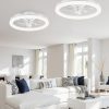 71-DSpvZcjL._AC_SL1500_.jpg windphoto 2 Pack 20" Ceiling Fans with Lights and Remote for Bedroom, White | Low Profile Fan Light, 3000K-6000K Stepless Dimmable Fandelier, 6 Speed, Reversible DC Motor, APP & Remote Control, Low Noice