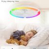 71-T2gdbcL._AC_SL1500_.jpg windphoto 20" Low Profile Bladeless Ceiling Fan with RGB, Remote&APP, White | Flush Mount, 6 Speed Adjustable, 3000-6000K Dimmable LED, Modern Enclosed Fandelier with Timming, Bedroom, Kids Room