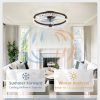 71-aiRli3hL._AC_SL1500_.jpg windphoto 20 Inch Low Profile Ceiling Fans with Lights and Remote, Fandelier Ceiling Fan Flush Mount, 3000K-6000K Dimmable LED Fan Light, Brown Modern Ceiling Fans with Lights for Bedroom | Flush Mount, Fandelier, 3000K-6000K, Dimmable LED, for Bedroom