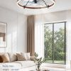 7108fBk9jKL._AC_SL1500_.jpg windphoto 24'' Modern Low Profile Ceiling Fans with Lights and Remote, Walnut | 3000-6000K Dimmable LED, 6 Wind Speeds, Quiet Reversible DC Motor, Small Flush Mount Fandelier for Bedroom, Living Room