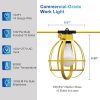 windphoto Construction String Lights 10 Bulbs Incl, 100W 10500LM 100Ft Construction Lights with 10 Medium Base Sockets, Linkable Temporary Lighting, Weatherproof Commercial-Grade Work Lights - UL Listed