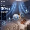 windphoto 30" Low Profile Ceiling Fans with Lights, Remote/APP Control, White | Wider Airflow, Stepless Dimmable LED, Quiet Reversible DC Motor, 6 Speeds, 3CCT, Timer, Bedroom, Living Room, Kitchen