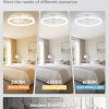 712Ha8TW79L._AC_SL1500_.jpg windphoto 23" Ceiling Fans with Lights and Remote for Bedroom, White | Low Profile Fan Light, 3000K-6000K Stepless Dimmable Fandelier, 6 Speed, Reversible DC Motor, APP & Remote Control, Low Noice