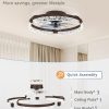 712IEhRactL._AC_SL1500_.jpg windphoto 20 Inch Low Profile Ceiling Fans with Lights and Remote, Fandelier Ceiling Fan Flush Mount, 3000K-6000K Dimmable LED Fan Light, Brown Modern Ceiling Fans with Lights for Bedroom | Flush Mount, Fandelier, 3000K-6000K, Dimmable LED, for Bedroom