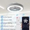 712UFfflC8L._AC_SL1500_.jpg windphoto 20 Inch Low Profile Bladeless LED Ceiling Fan Light, Grey RGB | Flush Mount, Modern, 6 Speed Adjustable, 3000-6000K Dimmable, 3000LM, Indoor Bedroom Living Room, Remote/APP Control