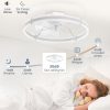 712z27E8QWL._AC_SL1500_.jpg windphoto 24'' Low Profile Ceiling Fans with Lights and Remote, White, 2 Pack | 3000-6000K Dimmable LED, 6 Wind Speeds, Quiet Reversible DC Motor, Small Flush Mount Fandelier for Bedroom, Living Room
