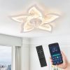 713S2uAh3KL._AC_SL1500_.jpg windphoto Flower Fandalier Ceiling Fan with Light, Modern Low Profile Small | 27 Inch Flush Mount, 3000-6000K Dimmable LED, Remote&App Control, Quiet DC Motor, for Bedroom, Living Room, Indoor, Black