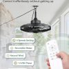 713U-LgEGDL._AC_SL1500_.jpg windphoto 20" Outdoor Ceiling Fan No Light, Plug-in Waterproof Gazebo Fan | 6 Speeds, 3 Timers, 2 Hanging Rods, Mute Remote, Reversible Motor, Memory Function, Cage Design, for Pergola, Patio, Porch