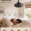 714FC1Nk-BL._AC_SL1500_.jpg windphoto 10 Inch Small Wall Mounted Fan with Remote Plug in Cord, Black | 6 Speed, Timing, Reversible, Adjustable Tilt, Indoor, Tabletop, Ceiling fan, Corner Fans, for Bedroom Gym Office Garage