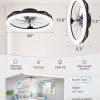 714ZVhWT57L._AC_SL1500_.jpg windphoto 2 Pack 20" Ceiling Fans with Lights and Remote for Bedroom, Black | Low Profile Fan Light, 3000K-6000K Stepless Dimmable Fandelier, 6 Speed, Reversible DC Motor, APP & Remote Control, Low Noice