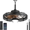 714jiBbqQDL._AC_SL1500_.jpg windphoto 20" Brown IP65 Waterproof Outdoor Ceiling Fan with Light for Patios | APP&Remote Control,6-Speeds,3CCT Dimmable,Reverse DC Motor, Suitable for 10' x 12' Area,for Gazebo,Porch