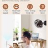716MAXNR6L._AC_SL1500_.jpg windphoto 16 Inch Small Wall Mount Fan and Remote with Plug in Cord, Walnut | 6 Speed, Adjustable Tilt, Timing, Reversible, Wall Mounted Fan, Indoor, Tabletop, Garage, Shop, Corner Gym, Bedroom, Office
