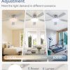 717OyirOUhL._AC_SL1500_.jpg windphoto 42 Inch Flush Mount Ceiling Fans with Lights, Remote & APP Control | Bright Light, 3CCT, Dimmable, Memory Function, Timer, Reversible Blade, Quiet DC Motor, Damp-Rated, Bedroom, Covered Patio