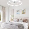 717lFsQXxFL._AC_SL1500_.jpg windphoto 20" Ceiling Fans with Lights and Remote, Low Profile Led Fan Light | Flush Mount, Stepless Dimmable Fandelier, 6 Speeds, 3 CCT, Quiet Reversible DC Motor, 2H Timer, Bedroom, Living Room, White