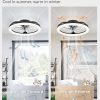 718ts0OQI3L._AC_SL1500_.jpg windphoto 2 Pack 20" Ceiling Fans with Lights and Remote for Bedroom, Black | Low Profile Fan Light, 3000K-6000K Stepless Dimmable Fandelier, 6 Speed, Reversible DC Motor, APP & Remote Control, Low Noice