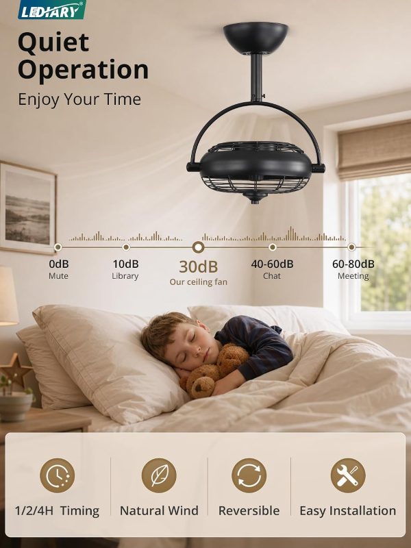 719AKtZXrL._AC_SL1500_.jpg windphoto 10" Small Wall Mount Fan with Remote Plug in Cord, Black | 6 Speed, Timing, Reversible, Adjustable Tilt, Indoor, Tabletop, Ceiling fan, Corner Fans, Basement Workshop Tool Room Garage