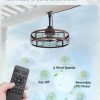719Mmi0XwoL._AC_SL1500_.jpg windphoto 22" Outdoor Ceiling Fan No Light for Patios, Wet Rated Gazebo Fan | Outdoor Fan with Hanging Hook, Plug in, Remote Control,Caged, 6 Speeds, 4Timer, for Porch, Pergola, Canopy