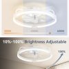 719v8wPGKpL._AC_SL1500_.jpg 2 Pack 20'' Low Profile Ceiling Fan with Light, 3000-6000K Dimmable Fandelier LED Fan Light, 6 Wind Speeds, Modern Flush Mount Ceiling Fan for Bedroom