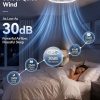 windphoto 26" Low Profile Ceiling Fans with Lights, Remote/APP Control, White | Wider Airflow, Stepless Dimmable LED, Quiet Reversible DC Motor, 6 Speeds, 3CCT, Timer, Bedroom, Living Room, Kitchen