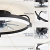 71APxThx2GL._AC_SL1500_.jpg windphoto 2 Pack 20" Low Profile Ceiling Fans with Lights and Remote | Flush Mount, Stepless Dimmable Fandelier, 6 Speeds, 3 CCT, Quiet Reversible DC Motor, 2H Timer, Bedroom, Living Room, Black
