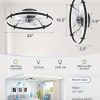71AWoVZQwxL._AC_SL1500_.jpg windphoto 24'' Modern Low Profile Ceiling Fans with Lights and Remote, Black | 3000-6000K Dimmable LED, 6 Wind Speeds, Quiet Reversible DC Motor, Small Flush Mount Fandelier for Bedroom, Living Room