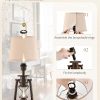 71AxgKDMPvL._AC_SL1500_.jpg windphoto 18.72" Farmhouse LED Lantern Flickering Flame Table Lamps Set of 2 | Small Rustic Bronze End Table Lamps, Blow-Controlled , Halloween Decorative, Bedside for Living Room, Bedroom