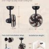 71BMk9dCJXL._AC_SL1500_.jpg windphoto 10 Inch Small Wall Mount Fan and Remote with Plug in Cord, Walnut | 6 Speed, Adjustable Tilt, Timing, Reversible, Wall Mounted Fan, Indoor, Tabletop, Garage, Shop, Corner Gym, Bedroom, Office