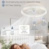 71CqyXyAZWL._AC_SL1500_.jpg windphoto 19.7" Low Profile Ceiling Fans with Lights, APP & Remote, White | Flush Mount, Dimmable LED, 3000-6000K, Fandelier, 6 Speeds, for Bedroom