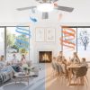 71D3YYKKVML._AC_SL1500_.jpg windphoto 42 Inch Flush Mount Ceiling Fans with Lights, Remote & APP Control | Bright Light, 3CCT, Dimmable, Memory Function, Timer, Reversible Blade, Quiet DC Motor, Damp-Rated, Bedroom, Covered Patio