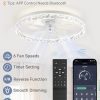 71DV9wwFa5L._AC_SL1500_.jpg windphoto 20" Modern Ceiling Fans with Lights and Remote, White Fandelier | Dimmable Low Profile, Flush Mount Ceiling Fan, Stepless Color Temperature Change, 6 Speeds, Bedroom, Living Room, Kitchen
