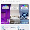 71E14meELyL._AC_SL1500_.jpg windphoto 22 Inch Low Profile Bladeless LED Ceiling Fan Light, White RGB | Flush Mount, Modern, 6 Speed Adjustable, 3000-6000K Dimmable, 3000LM, Indoor Bedroom Living Room, Remote/APP Control