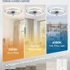 71FIxyJ4tZL._AC_SL1500_.jpg Ceiling Fans with Lights 23 Inch Low Profile Fandelier with Remote Grey | 6 Speeds, Reversible, Dimmable Flush Mount Fan Light, Modern Ceiling Fan with Lights for Bedroom Bladeless