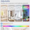 71FM-BofIfL._AC_SL1500_.jpg windphoto 20" Low Profile Bladeless Ceiling Fan with RGB, Remote&APP, White | Flush Mount, 6 Speed Adjustable, 3000-6000K Dimmable LED, Modern Enclosed Fandelier with Timming, Bedroom, Kids Room