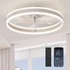 71FMdwwkcgL._AC_SL1500_.jpg windphoto Low Profile Ceiling Fans with Lights, Flush Mount Modern Ceiling Fan and Remote Control, 19.7" LED Ceiling Fans, Stepless Dimmable 3 Colors and 6 Speeds - White