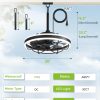 windphoto 20" Outdoor Ceiling Fans with Light, IP65 Waterproof Gazebo Fan