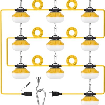 71FbI2ufeDL._AC_SL1500_.jpg windphoto 100FT LED Construction String Lights, 100W 10000LM Work Lights | Linkable Temporary Lighting, Weatherproof Commercial-Grade, for Jobsite, Patio, Workshop Basement, Indoor, Outdoor-ETL Listed