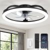71FsjzbpSLL._AC_SL1500_.jpg windphoto 23" Ceiling Fans with Lights and Remote for Bedroom, Black | Low Profile Fan Light, 3000K-6000K Stepless Dimmable Fandelier, 6 Speed, Reversible DC Motor, APP & Remote Control, Low Noice