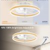 71G3nSpB79L._AC_SL1500_.jpg windphoto Ceiling Fans with Lights and Remote, 20'' Low Profile Ceiling Fan with Light, 3000-6000K Dimmable Fandelier Ceiling Fans, Modern Flush Mount Fan Light for Bedroom with 6 Wind Speeds-Wood Grain | 3000-6000K Dimmable LED, 6 Wind Speeds, Quiet Reversible DC Motor, Small Flush Mount Fandelier for Bedroom, Living Room