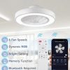 71GHD8kjSwL._AC_SL1500_.jpg windphoto 20 Inch Low Profile Bladeless LED Ceiling Fan Light, White RGB | Flush Mount, Modern, 6 Speed Adjustable, 3000-6000K Dimmable, 3000LM, Indoor Bedroom Living Room, Remote/APP Control