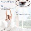 71GHpXRENqL._AC_SL1500_.jpg windphoto 22" Ceiling Fans with Lights and Remote, Fandelier Brown | 3CCT, 6 Speeds, Dimmable Low Profile, Flush Mount Ceiling Fan, Timer, Reversible, Memory, Bedroom, Living Room, Kitchen