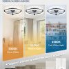 71GijpQP2CL._AC_SL1500_.jpg Ceiling Fans with Lights 23 Inch Low Profile Fandelier with Remote Black | 6 Speeds, Reversible, Dimmable Flush Mount Fan Light, Modern Ceiling Fan with Lights for Bedroom Bladeless