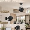 71Gpq40Hx0L._AC_SL1500_.jpg windphoto 10" Small Wall Mount Fan with Remote Plug in Cord, Black | 6 Speed, Timing, Reversible, Adjustable Tilt, Indoor, Tabletop, Ceiling fan, Corner Fans, Basement Workshop Tool Room Garage