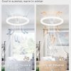 71HR6iJSvpL._AC_SL1500_.jpg windphoto 2 Pack 20" Ceiling Fans with Lights and Remote for Bedroom, White | Low Profile Fan Light, 3000K-6000K Stepless Dimmable Fandelier, 6 Speed, Reversible DC Motor, APP & Remote Control, Low Noice